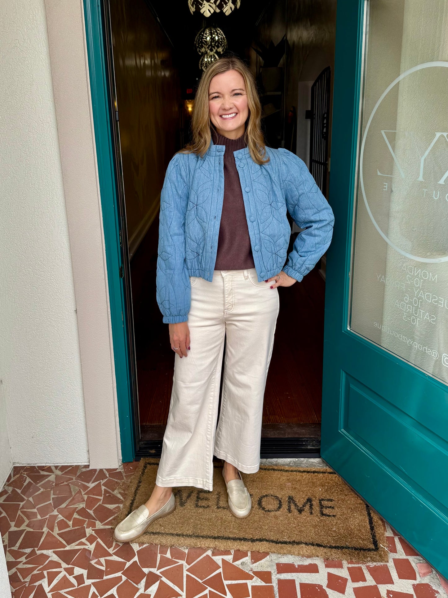 Denim Quilted Jacket
