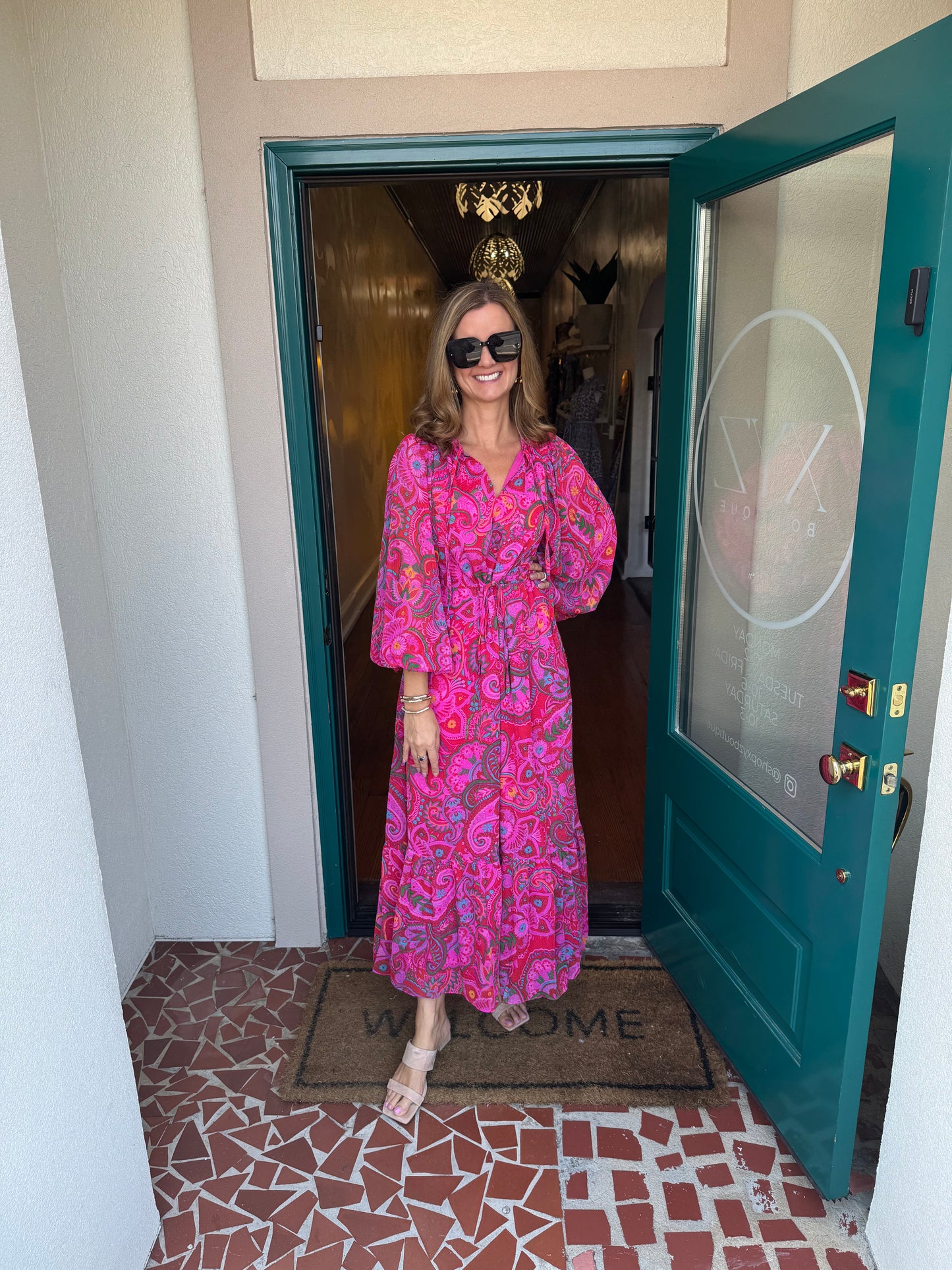 Anais Floral Mauder Balloon Maxi Dress
