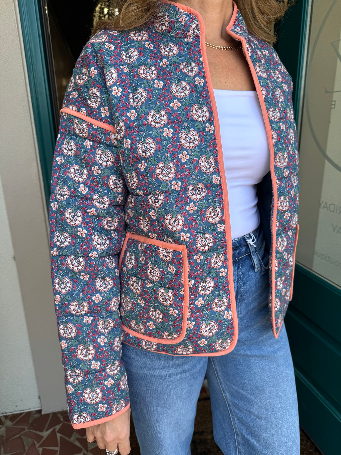 Cher Quilted Jacket-Mudpie