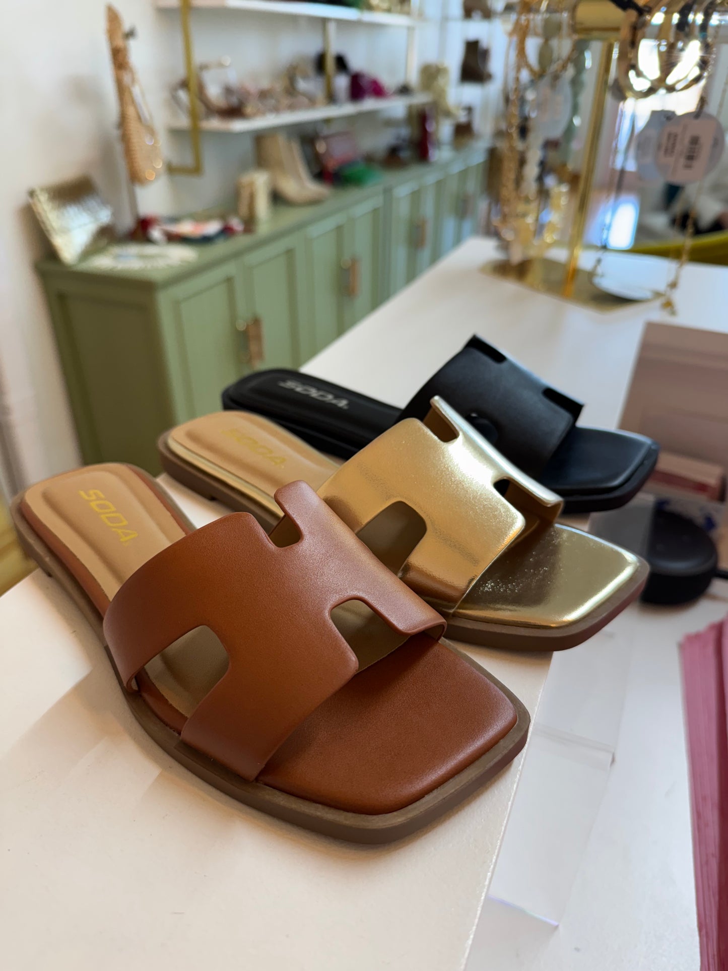 Knit Sandal Slides