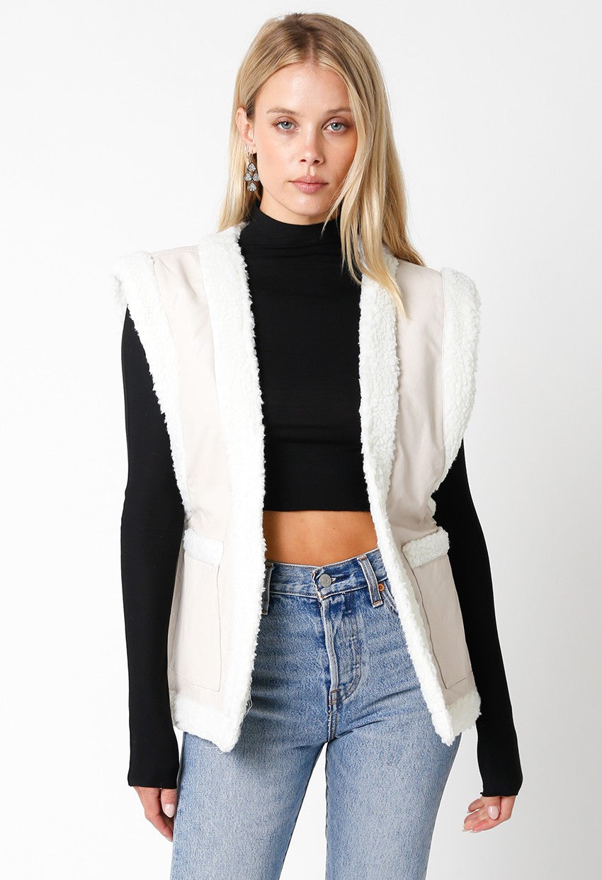 Pu Plush Vest