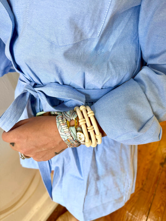 Tube Bracelet Set w/beads BBR251