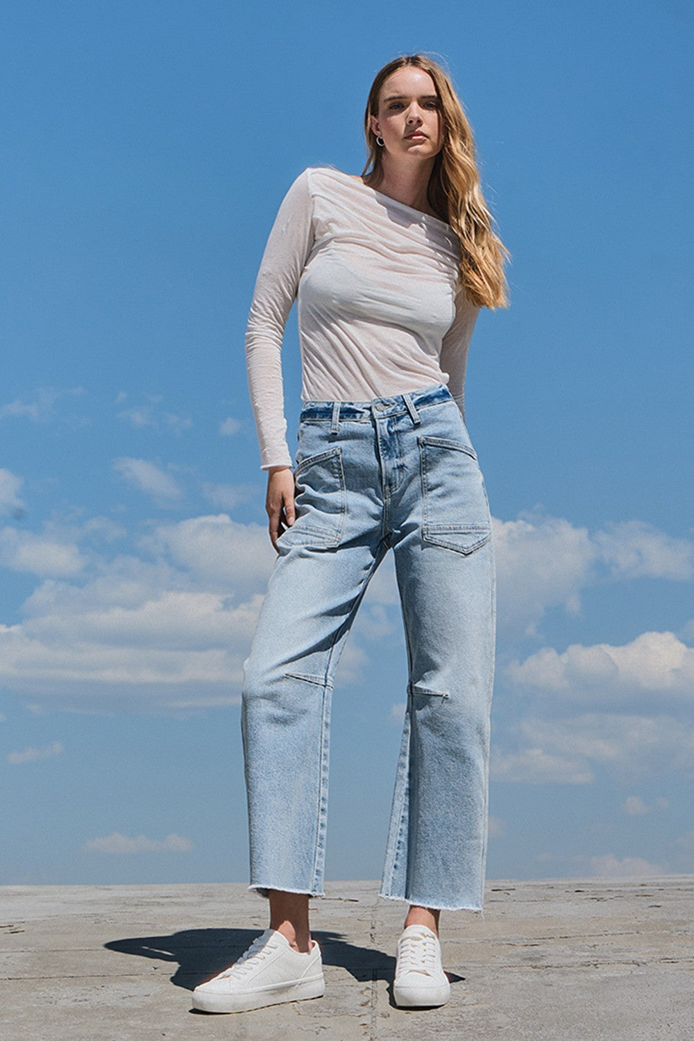 Bleakley Super High Rise Barrel Jeans