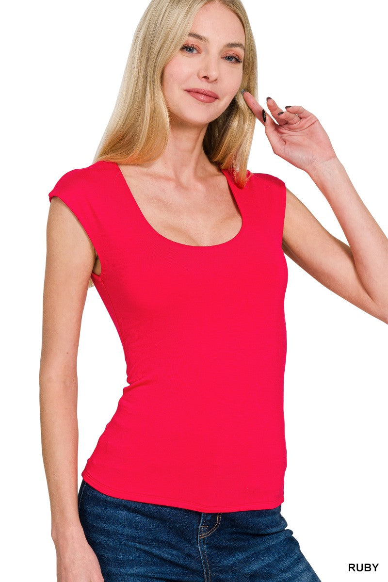 Butter Sleeveless Tank