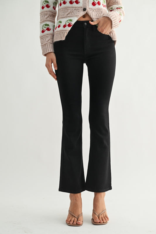 Macy Black Slim Bootcut Denim