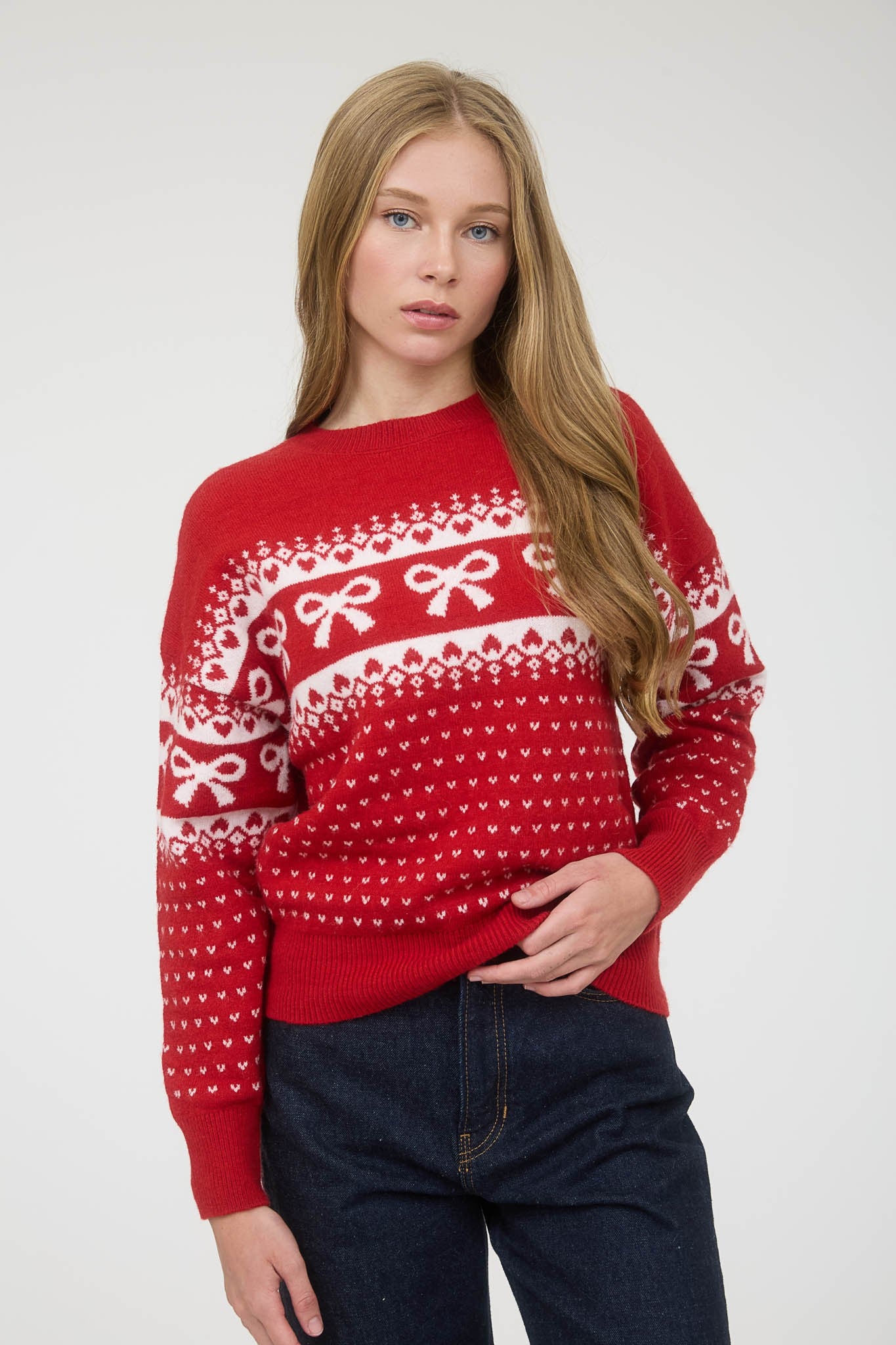 Bow Knit Sweater-Saturday Steal