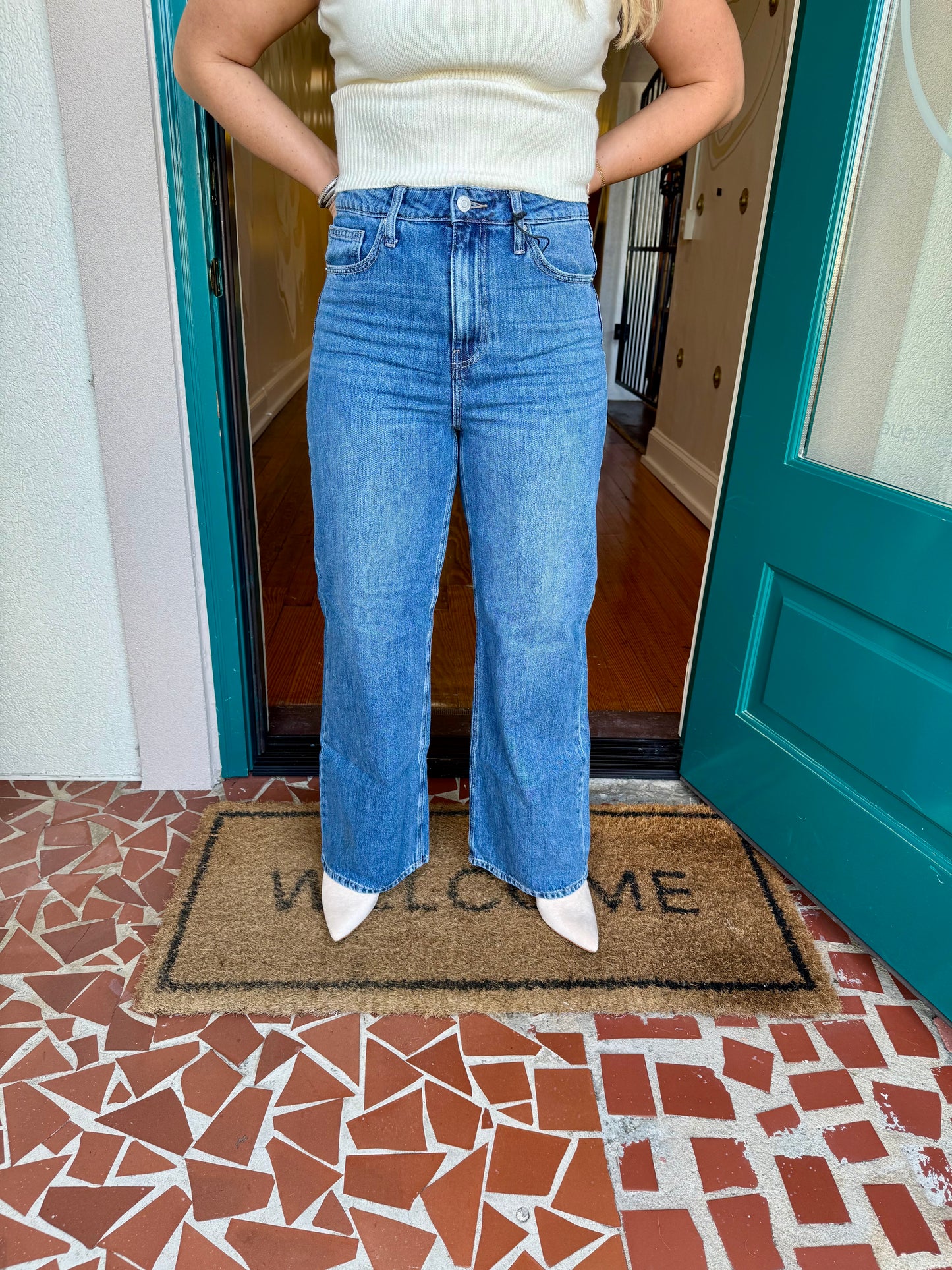Carson High Rise Wide Leg Denim