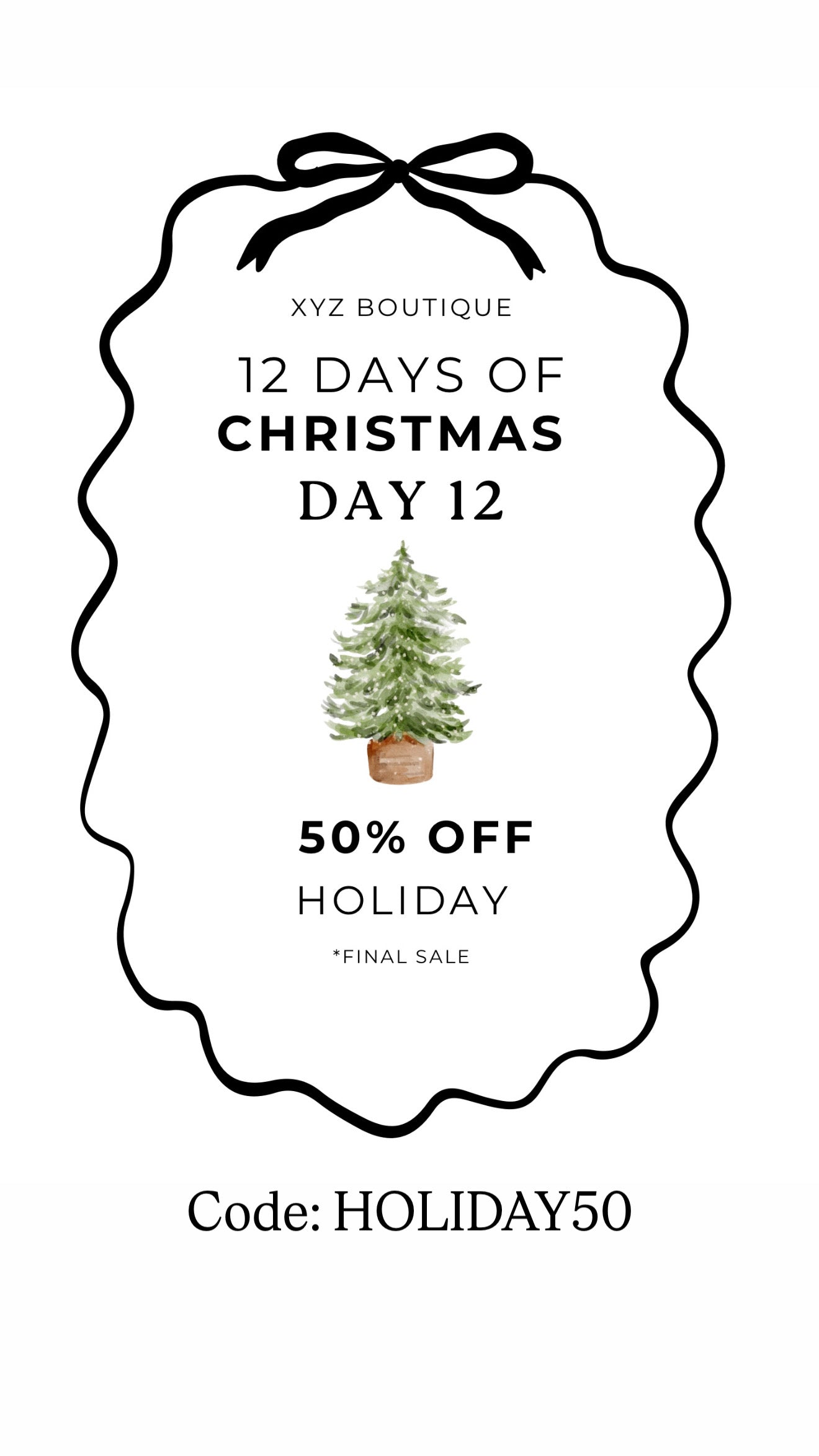 Day 12 - 50% off Holiday