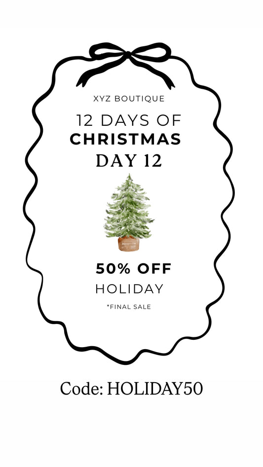 Day 12 - 50% off Holiday