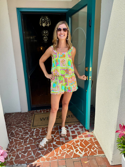 Colorful Mosaic Scallop Detail Set