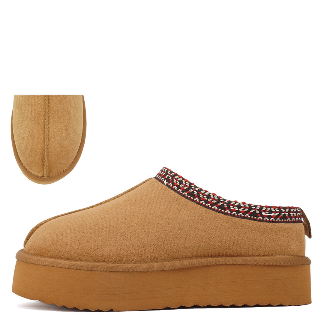 PREORDER 10/27 Tan Eager Platform Slip On