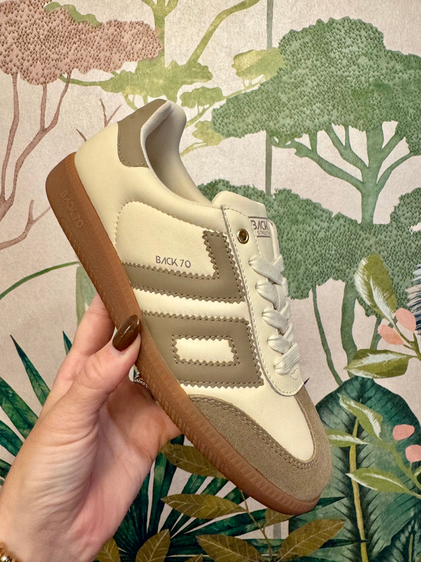 Cloud NM in MILK TAUPE Sneakers - Back 70