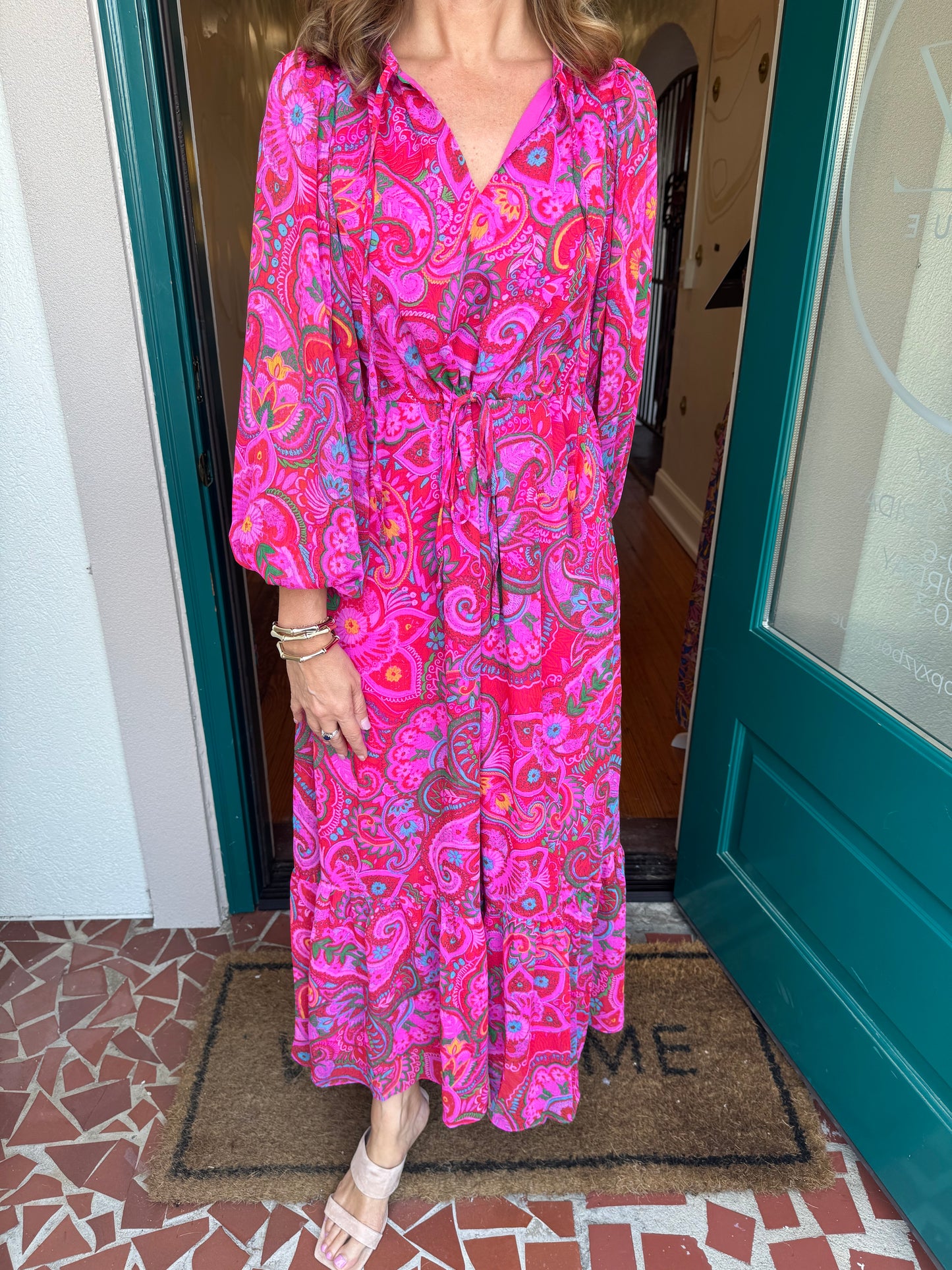 Anais Floral Mauder Balloon Maxi Dress