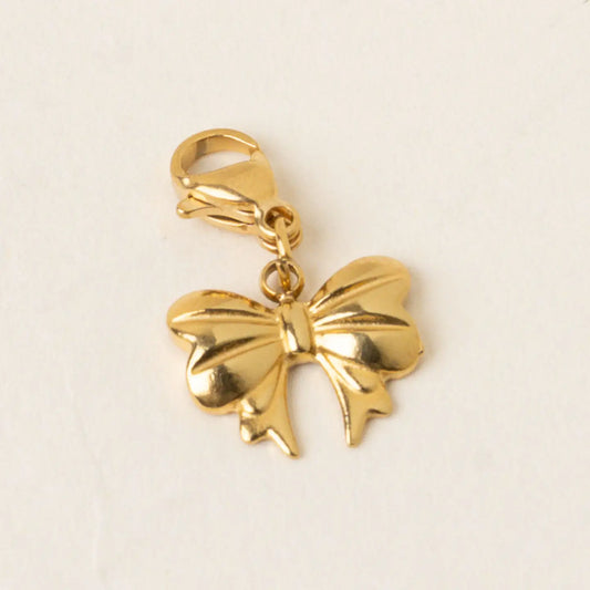 Jewelry Charm Gold-Bitty Bow