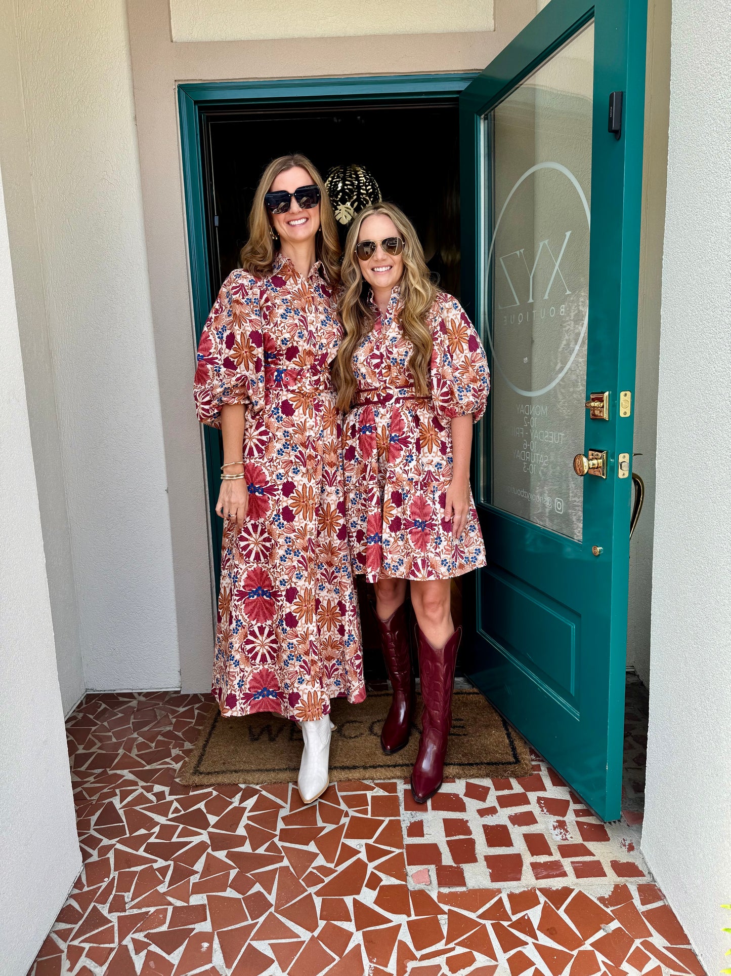 Cindy Floral Belted Maxi Dress