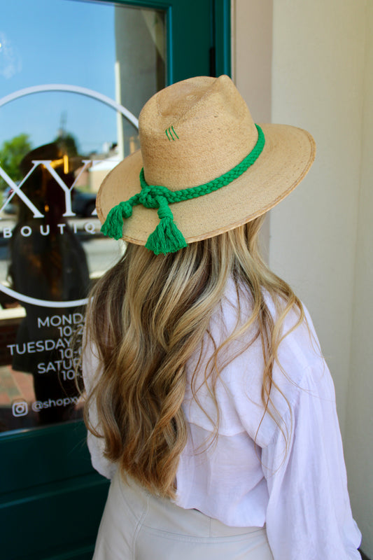 Natural Palm Hat with Tassel- Tipsy Threads