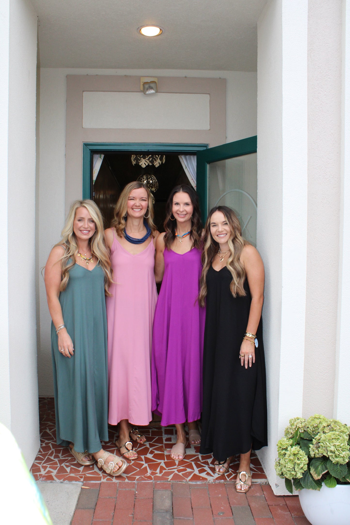Woven V Neck Midi Dress-Saturday Steal