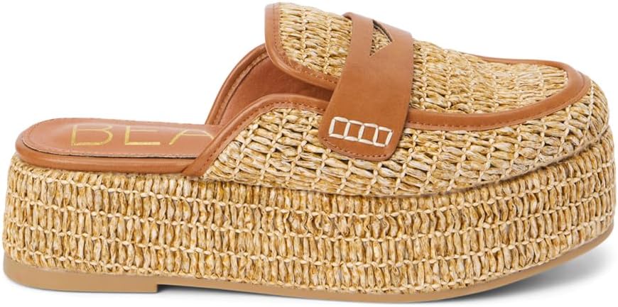 Wren Cognac Platform Mule