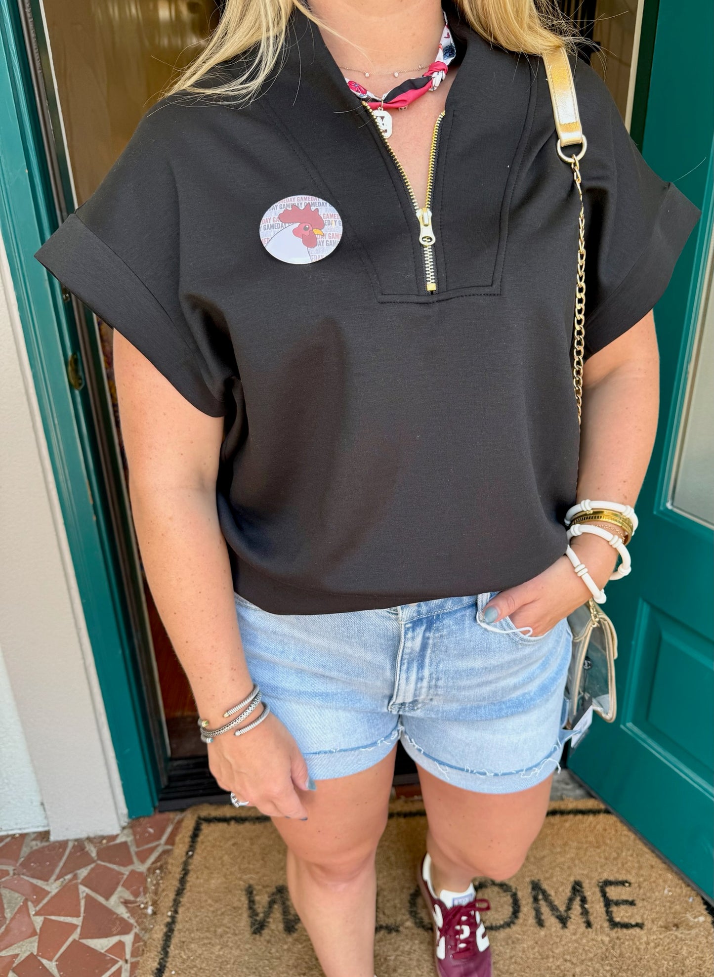 Scuba Half Zip Top-Saturday Steal