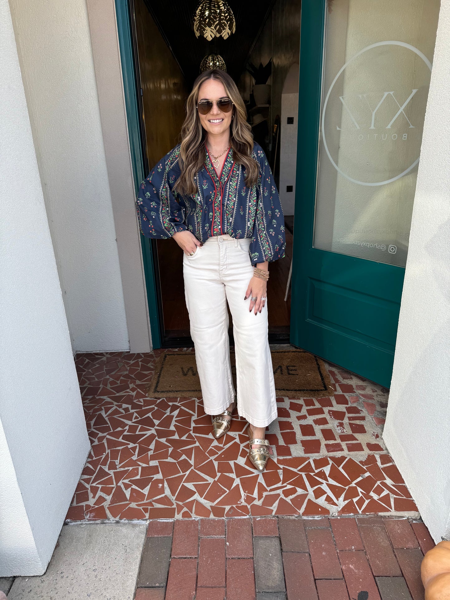 Mix Floral Boho Blouse