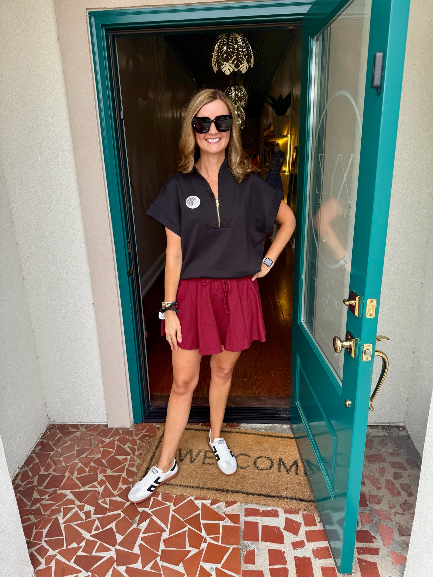 Game Day Knit Flutter Skort-Saturday Steal