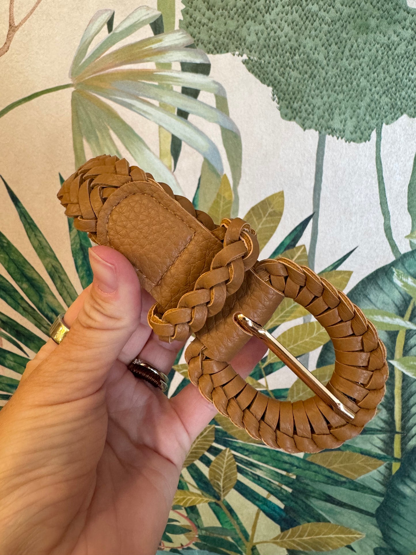 Brown Braided Belt