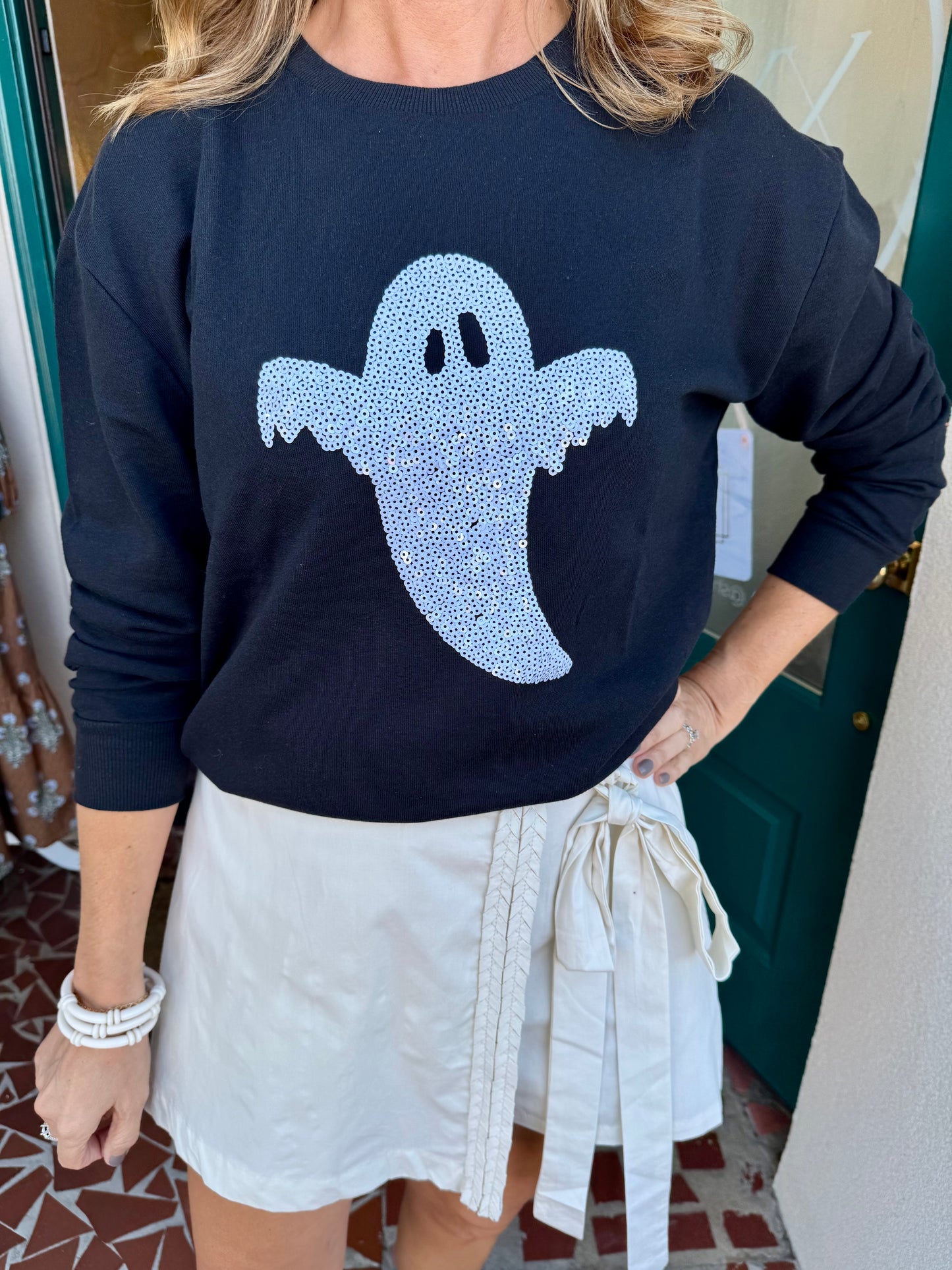 Ghost Sequin Sweatshirt