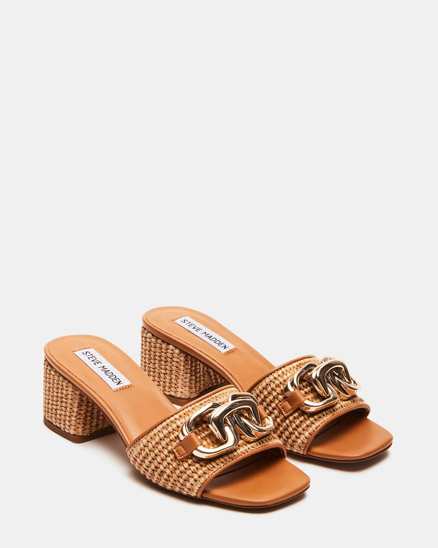 Santana Raffia Woven Platform Sandal - Steve Madden