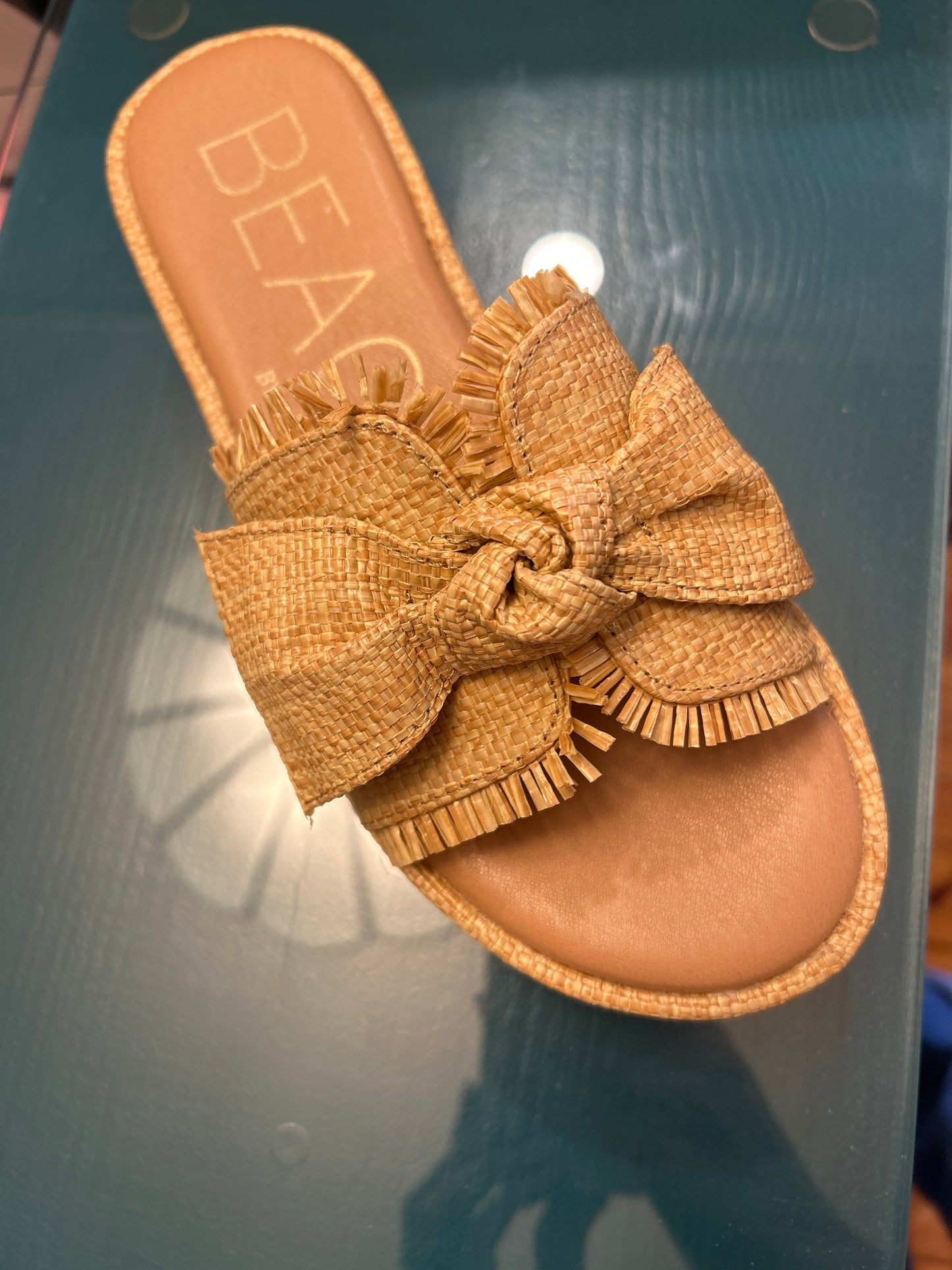 Sunda Tan Raffia Sandal