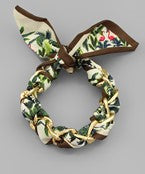 Scarf Bracelet with Chain Detail