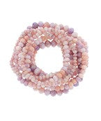 Pink & Purple Beaded Bracelet Stack