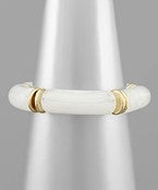 White Tube Bracelet