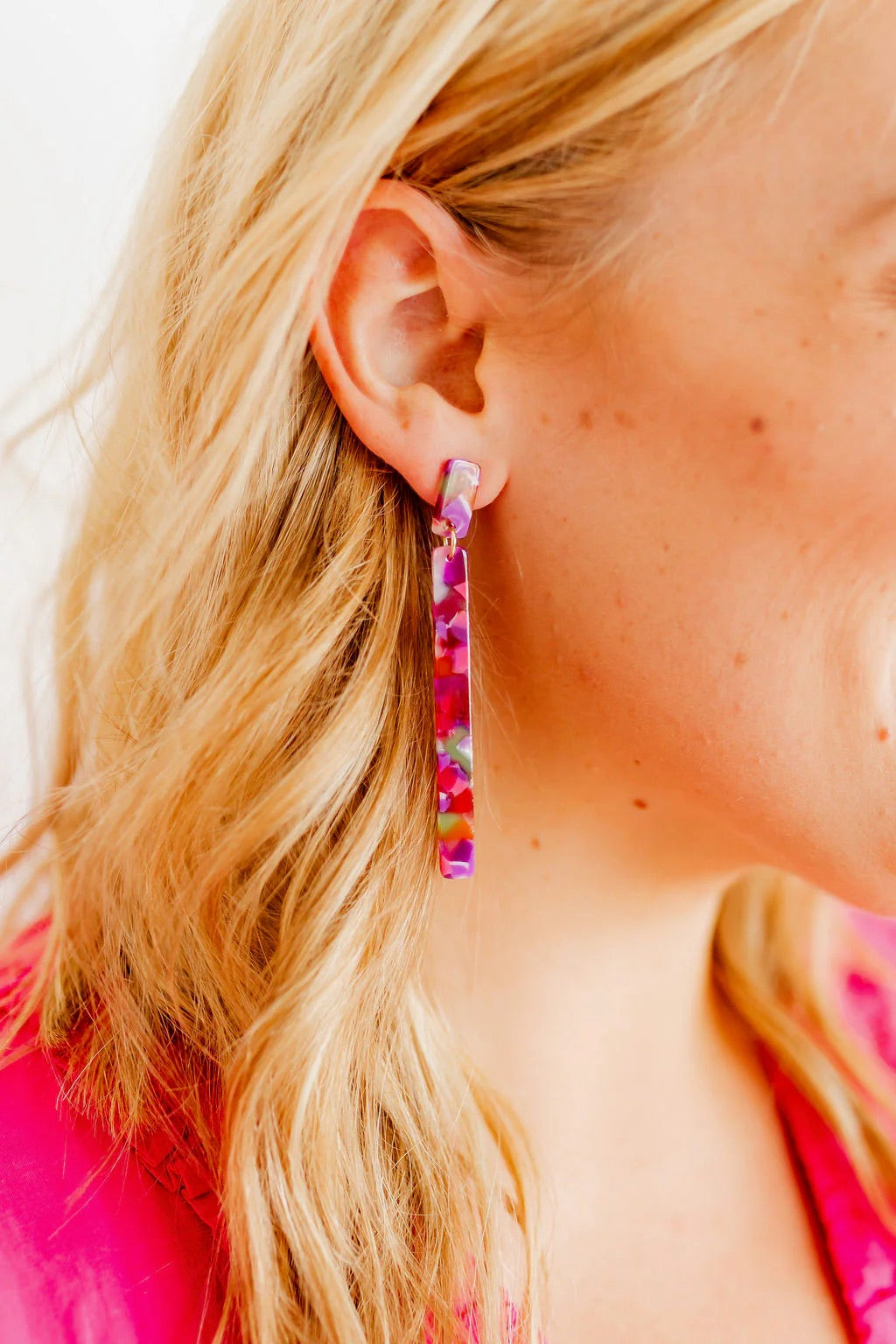 Keli - Earrings (Pink Multi)
