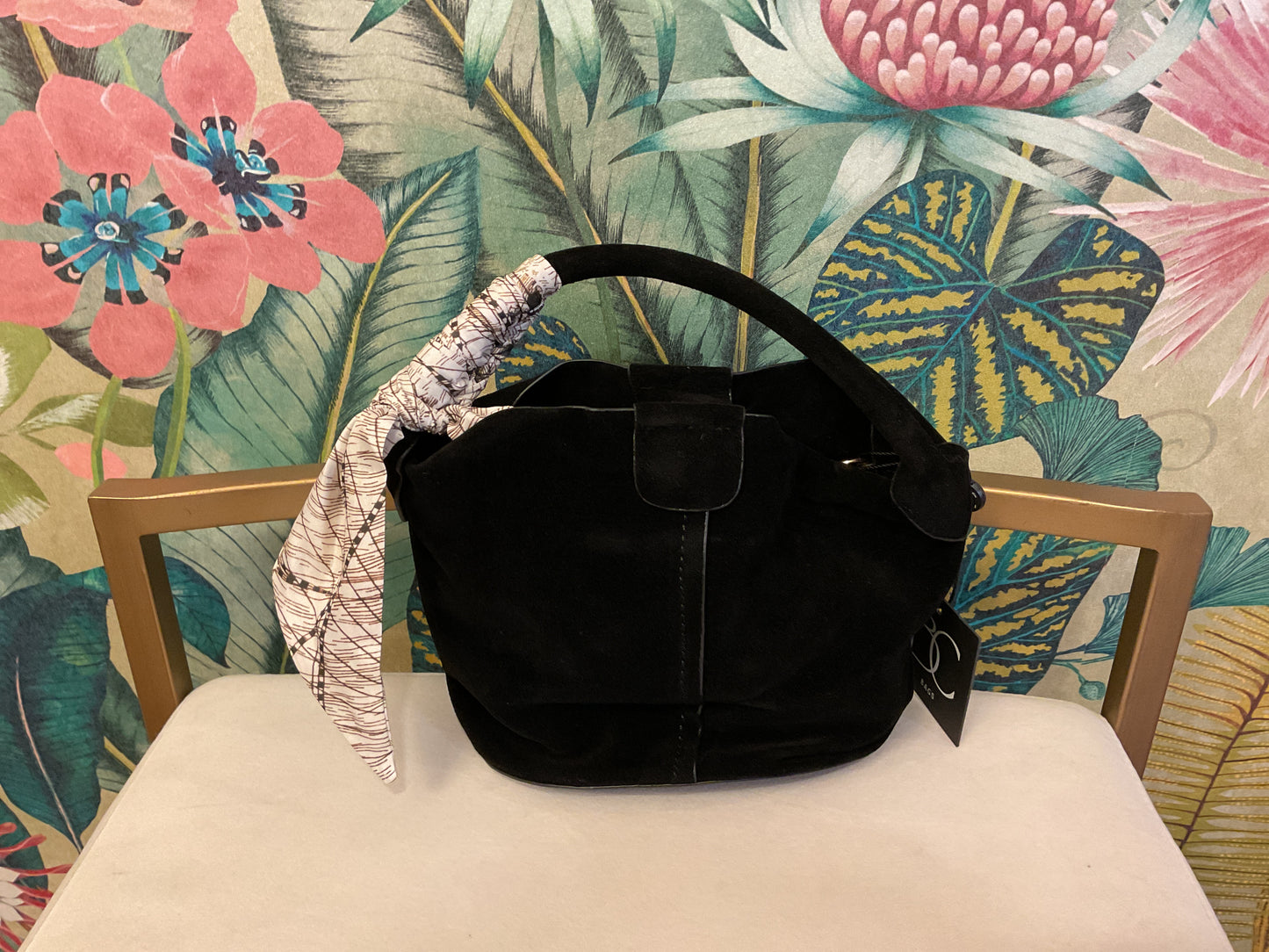 Suede Bucket Bag - Small