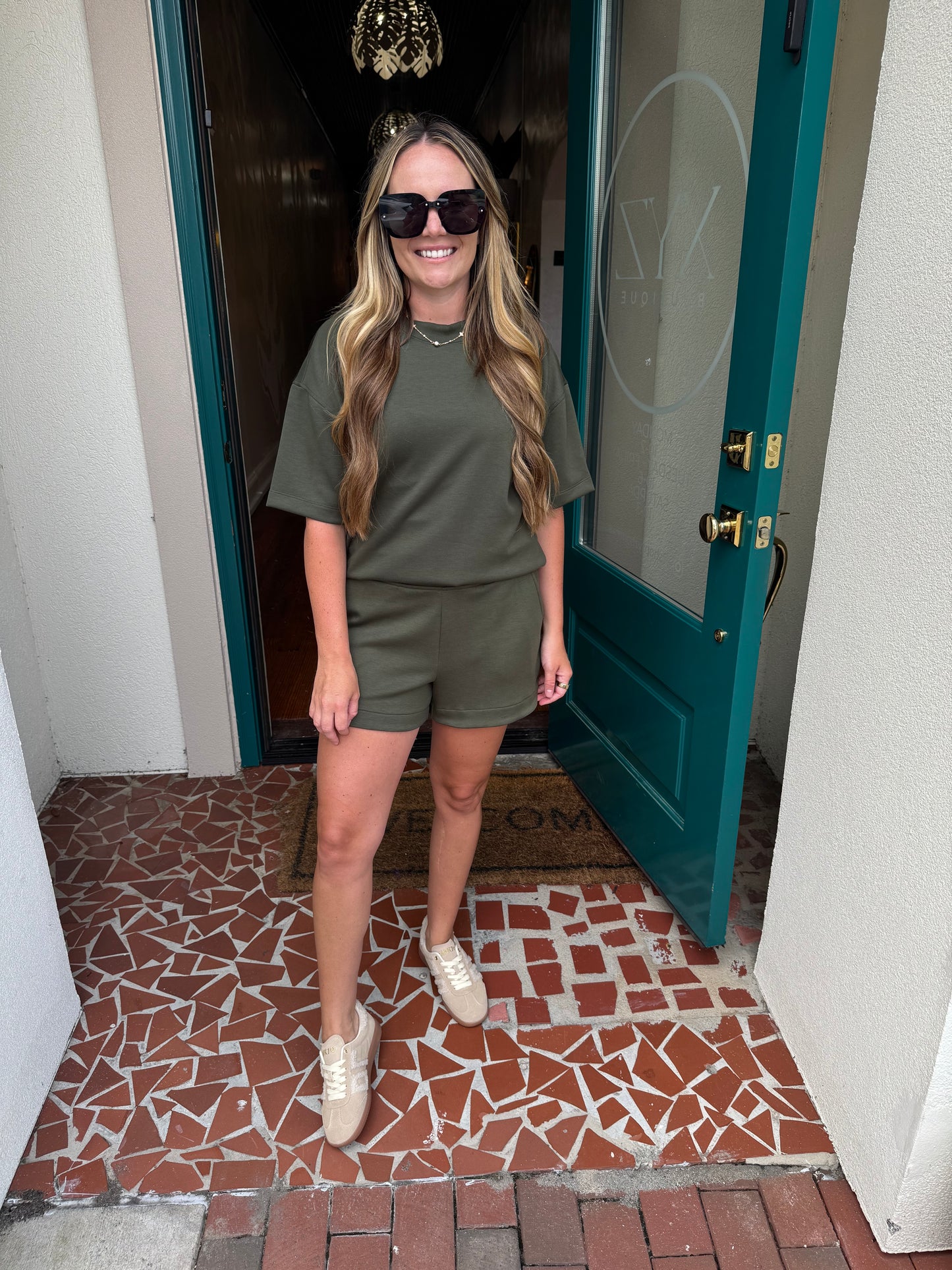 Short Sleeve and Short Set- Sunday Steal