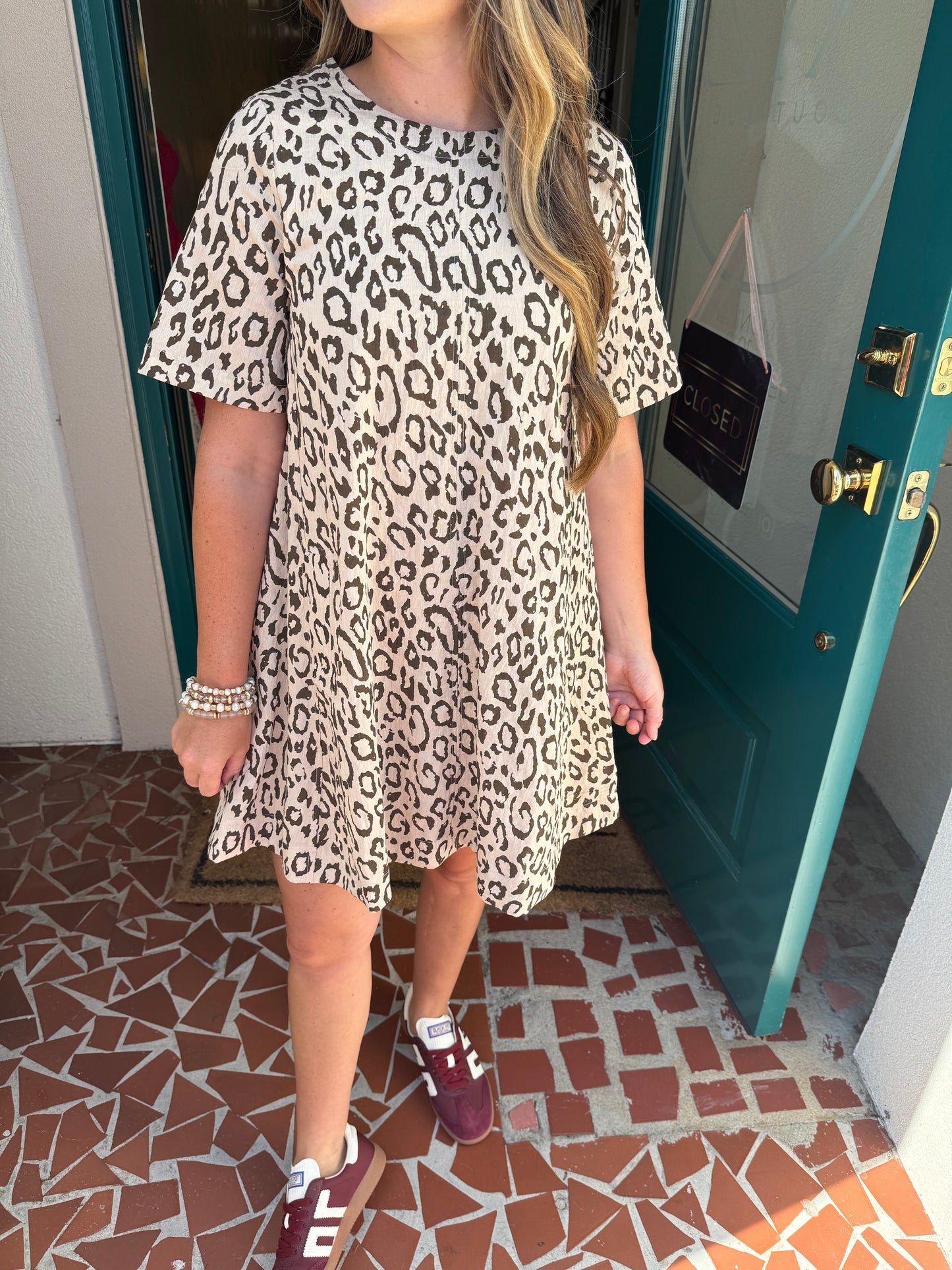 Leopard Printed Comfy Dress