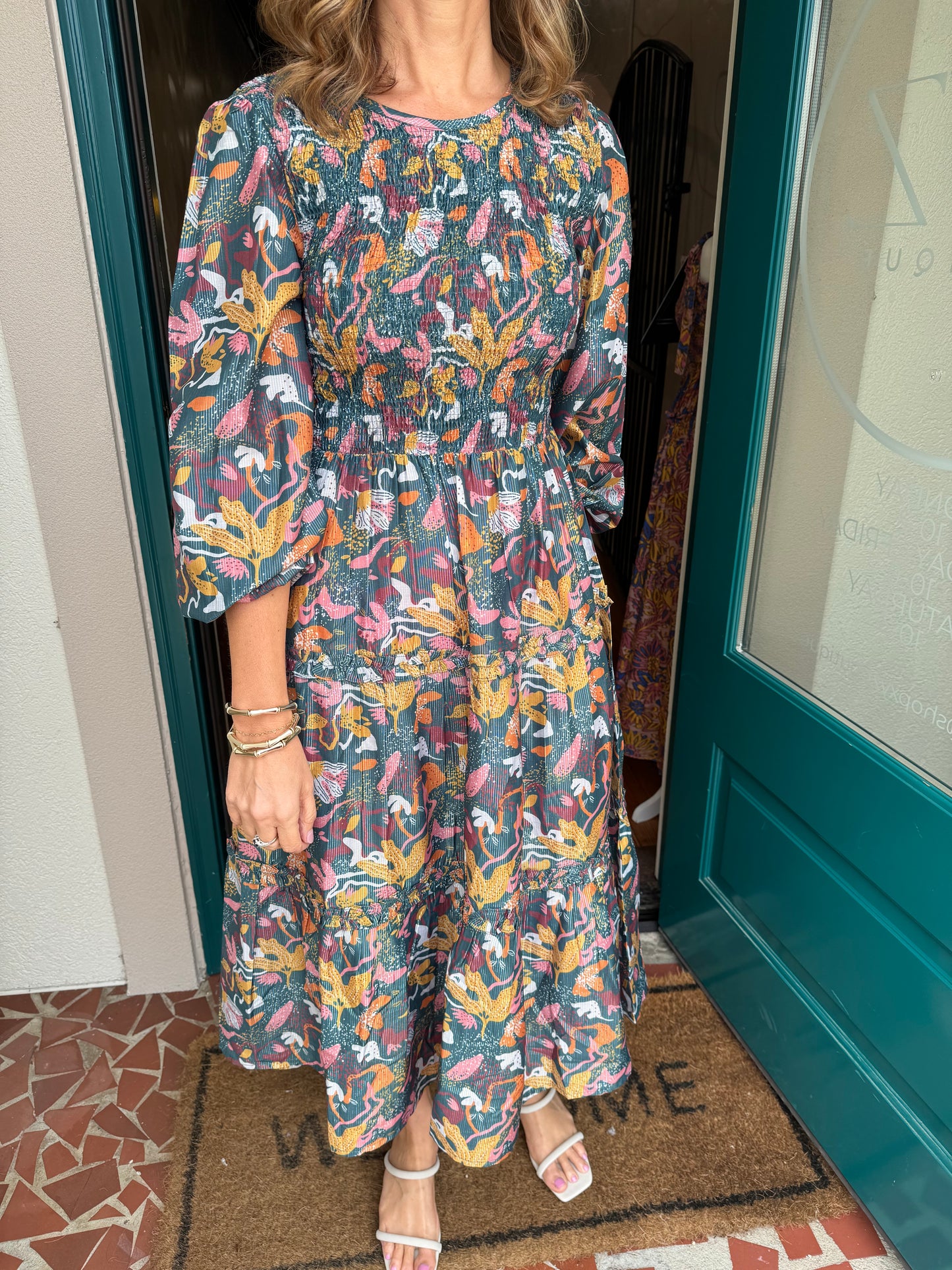 Shaffer Maxi Dress-Mudpie