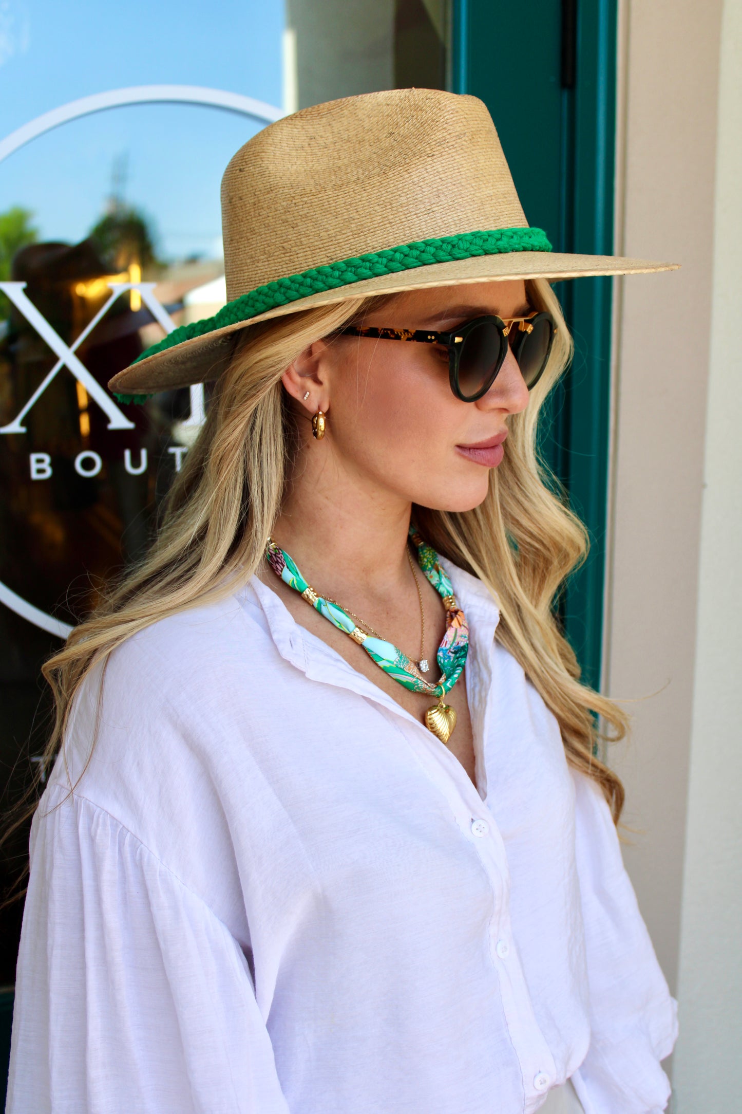 Natural Palm Hat with Tassel- Tipsy Threads