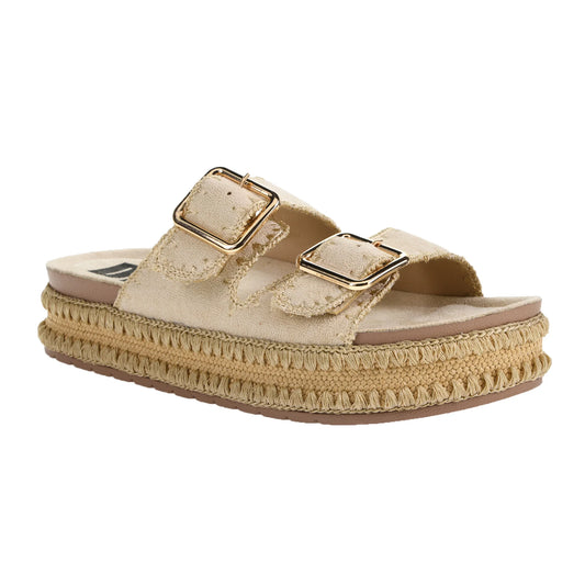 Cubana Cream Buckle Sandal