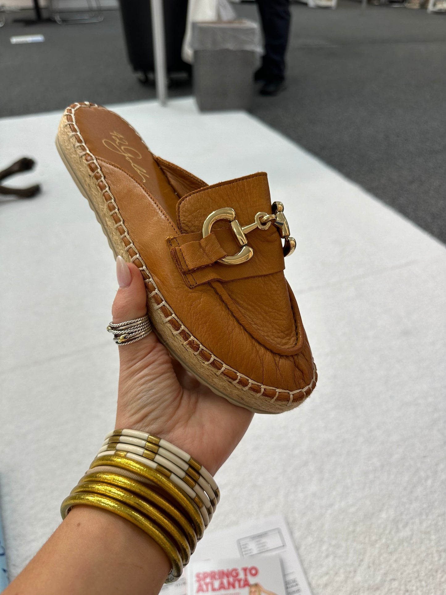 Camel Anri Espadrille Mule