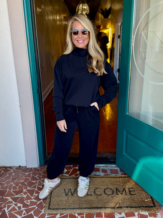 Modal Blend Cowl Neck Sweatshirt