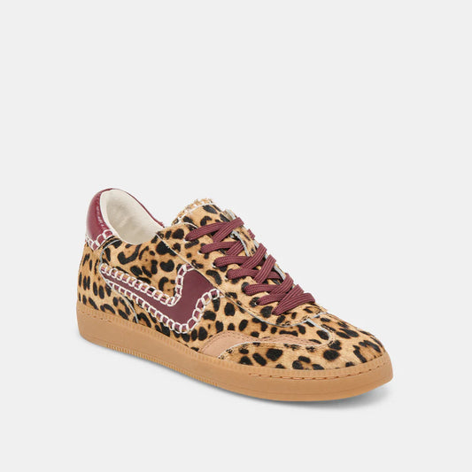 Burgundy Leopard Notice Sneaker-Dolce Vita