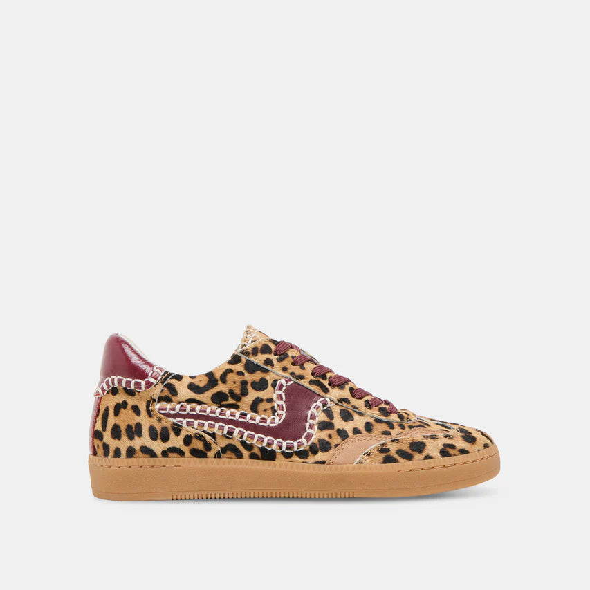 Burgundy Leopard Notice Sneaker-Dolce Vita