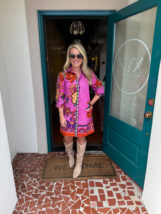 Pink Blossoms Dress