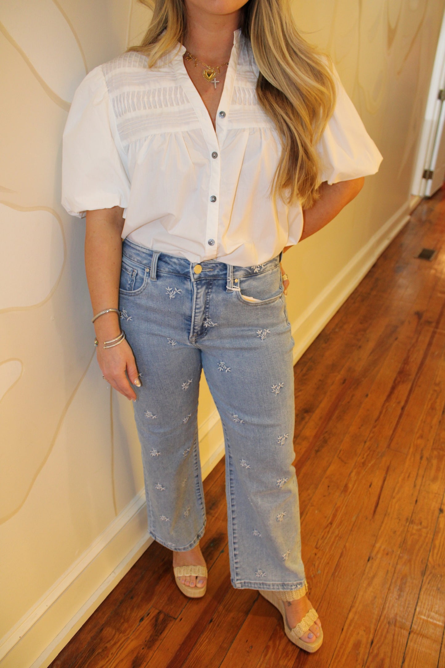 Risen Embroidered Jeans