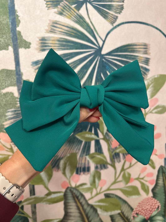 Green Hair Bow