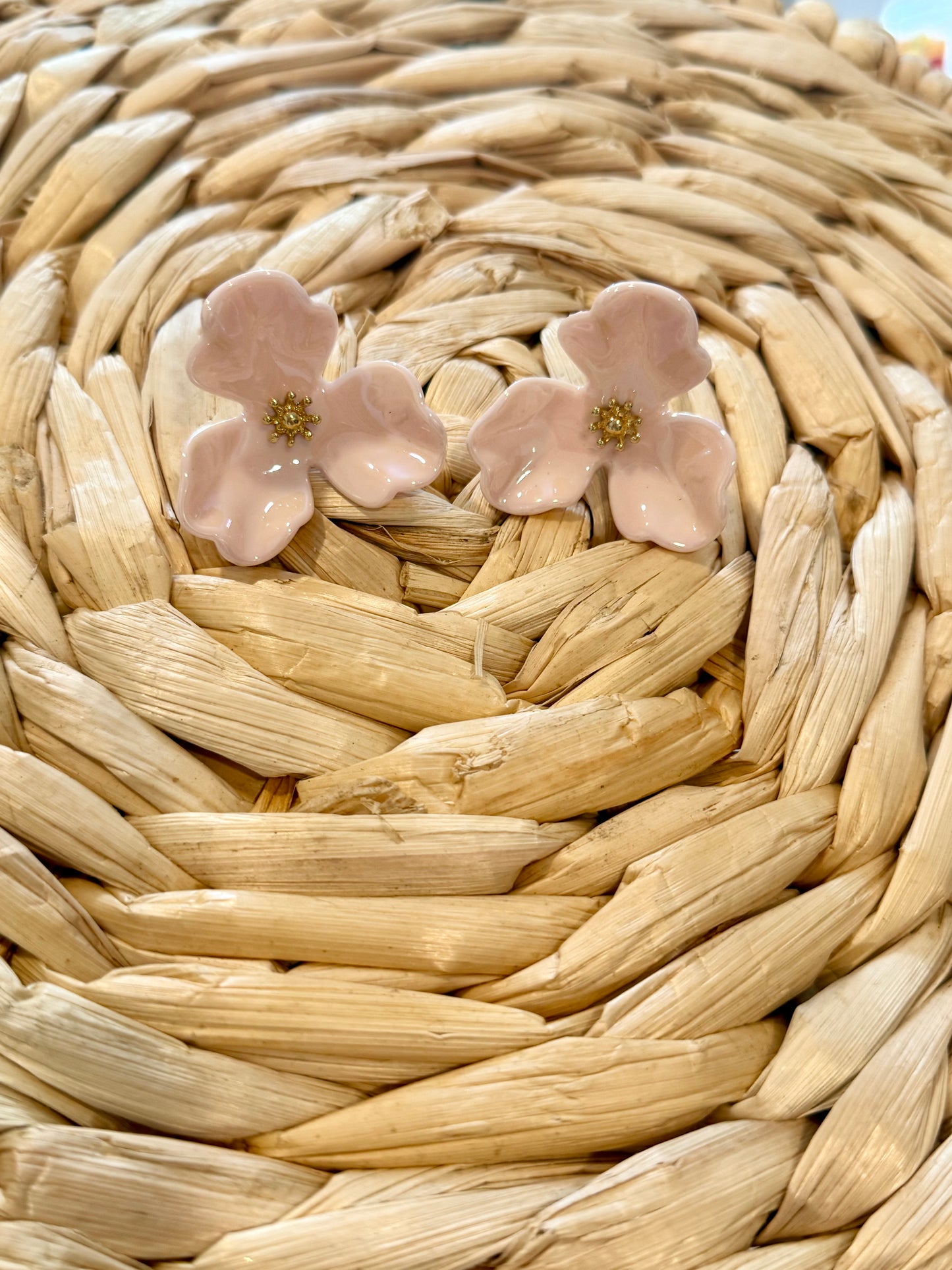 Resin Flower Earrings