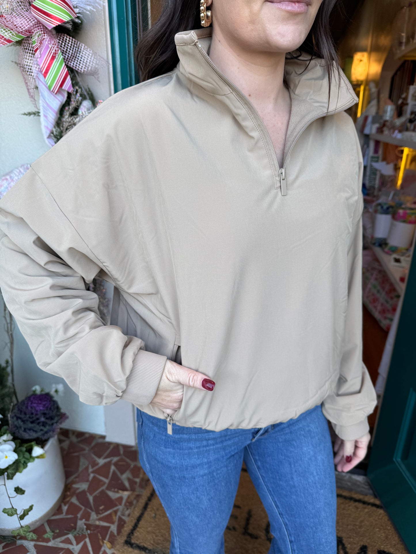 Stretch Inner Fleece Pullover - Saturday Steal