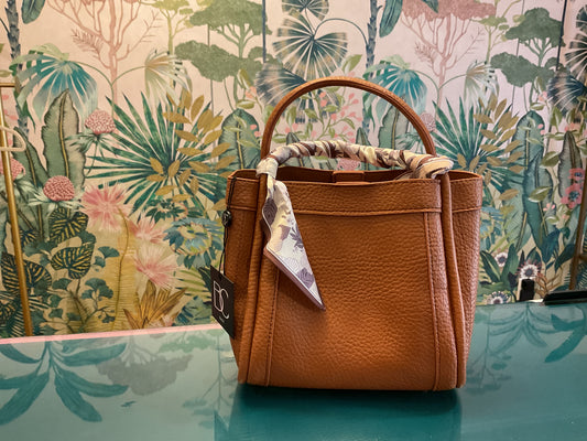 Tan Scarf Handbag