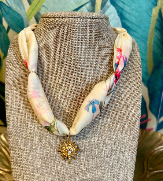 Starburst Scarf Necklace